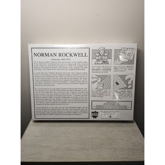 Vintage 1995 Fink & Co 1000 PC Puzzle-Norman Rockwell  "Doctor &‎ The Doll" - Picture 3 of 3